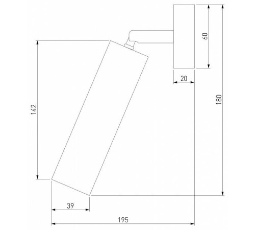 Спот Eurosvet Ease 20128/1 LED белый/черный