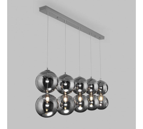 Подвесной светильник Eurosvet Selisa 50092/5 хром/дымчатый