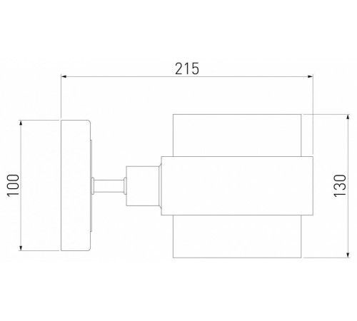 Бра Eurosvet Arcada 70127/1 черный/ дымчатый