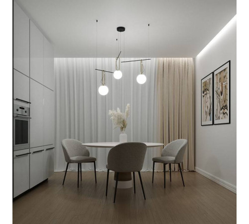 Подвесная люстра Eurosvet Riche 70143/3 черный