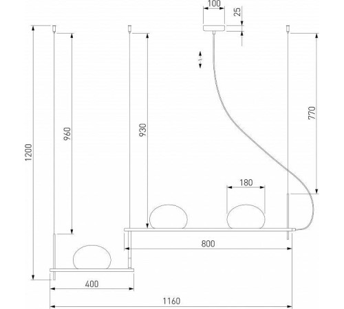 Подвесной светильник Eurosvet Stair 70145/3 белый