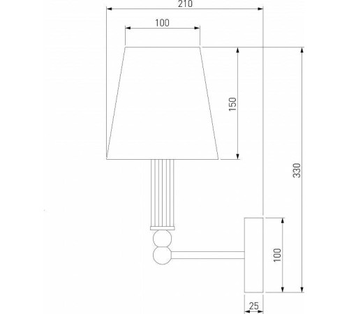 Бра Eurosvet Conso 60145/1 хром