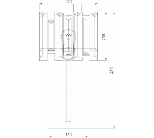 Настольная лампа декоративная Bogate's Cella 01148/1 Strotskis