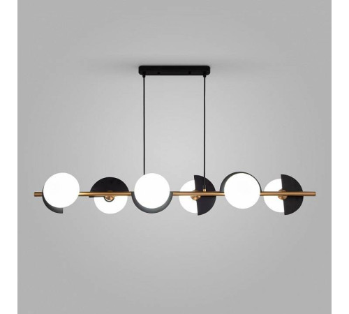 Подвесная люстра Eurosvet Moity 70149/6 черный/латунь