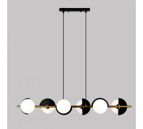 Подвесная люстра Eurosvet Moity 70149/6 черный/латунь