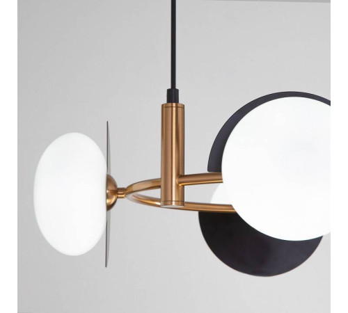 Подвесная люстра Eurosvet Moity 70150/4 черный/латунь