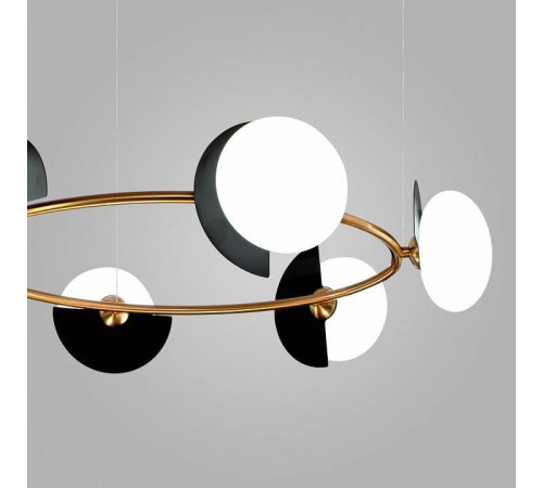 Подвесная люстра Eurosvet Moity 70150/6 черный/латунь