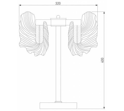 Настольная лампа декоративная Bogate's Farfalla 80509/1