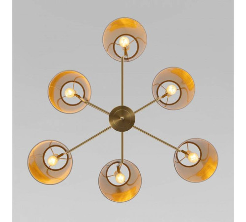Люстра на штанге Eurosvet Topanga 60173/6 латунь