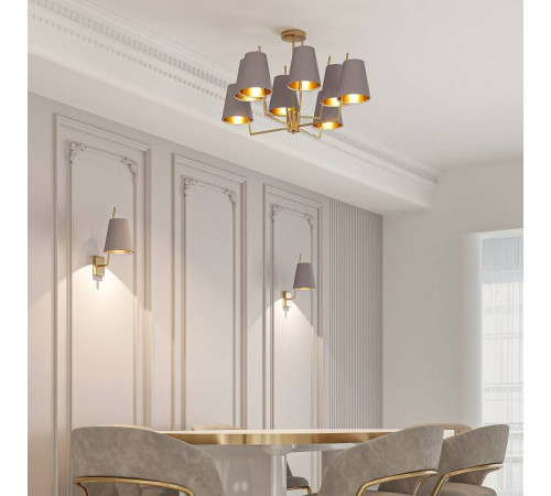 Люстра на штанге Eurosvet Topanga 60173/8 латунь