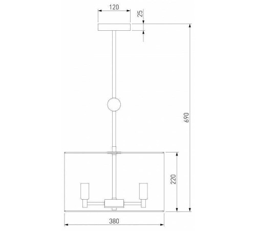 Светильник на штанге Eurosvet Brume 60174/3 латунь