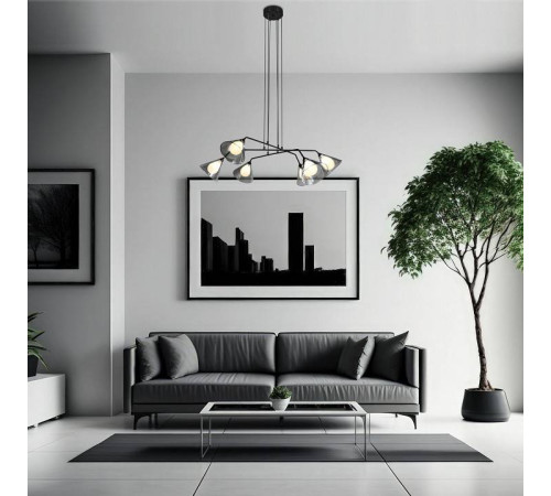 Подвесная люстра Eurosvet Enigma 70161/6 черный