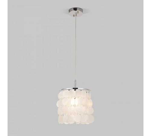 Подвесной светильник Eurosvet Sandra 60185/1 хром/перламутр