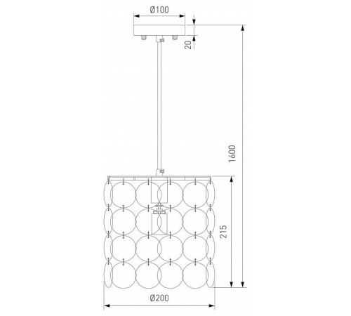 Подвесной светильник Eurosvet Sandra 60185/1 хром/перламутр