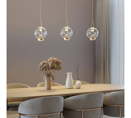 Подвесной светильник Eurosvet Frasco 50267/1 LED латунь