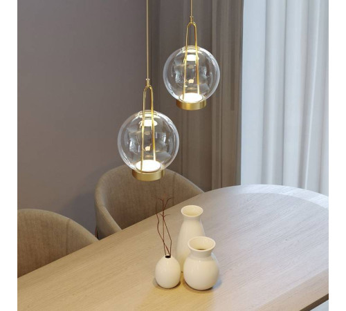 Подвесной светильник Eurosvet Frasco 50267/1 LED латунь