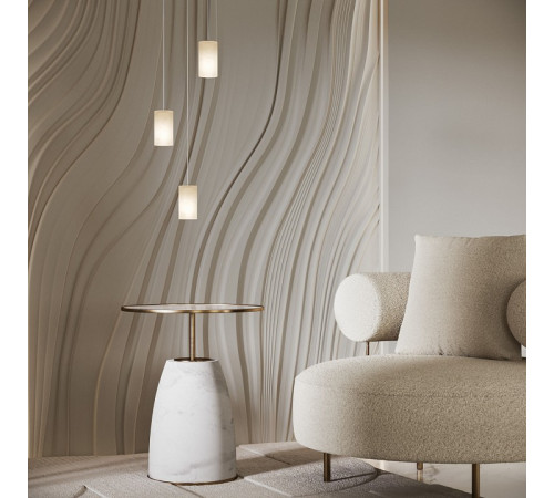 Подвесной светильник Eurosvet Marba 304052 алебастр / латунь