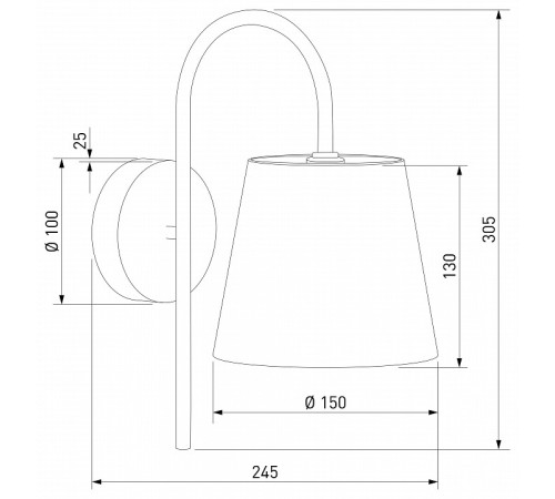 Бра Eurosvet Pearl 101013 латунь/перламутр
