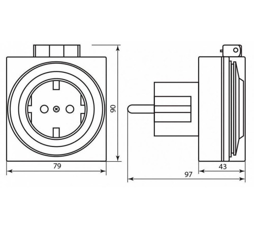 Розетка с механическим таймером Feron TM31 23204