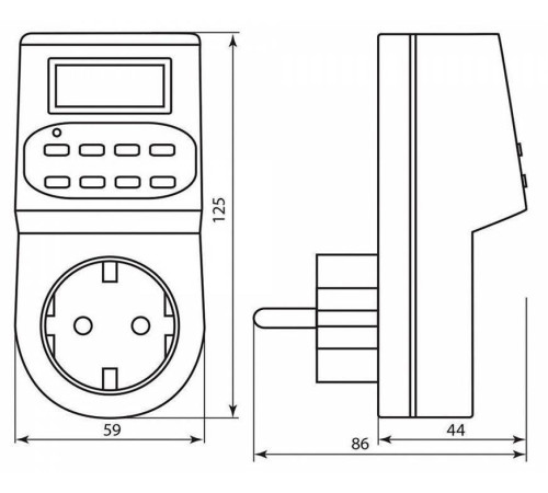 Розетка с таймером Feron TM22 23205