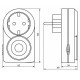 Розетка с электронным таймером Feron TM50 23238