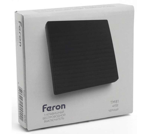 Выключатель беспроводной одноклавишный Feron TM81 41722