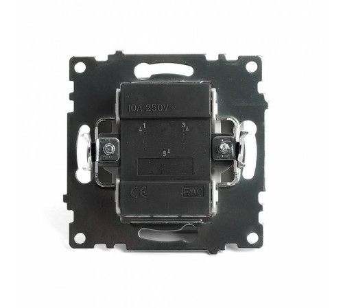 Выключатель двухклавишный с подсветкой без рамки Stekker Катрин 49217