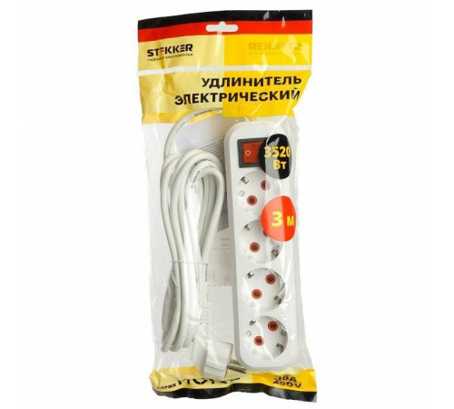 Удлинитель с выключателем Stekker Home 49359
