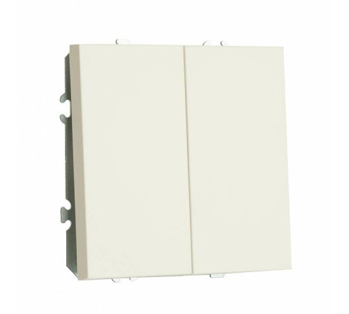Выключатель двухклавишный без рамки Stekker RSW10-5107-01 49869
