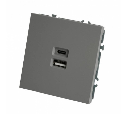Розетка 2хUSB type A и C без рамки Stekker Эмили 49957