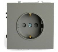 Розетка с заземлением и со шторкой, без рамки Stekker Эмили 49958