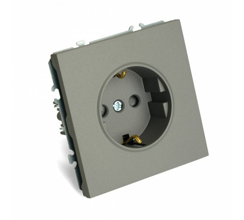 Розетка с заземлением и со шторкой, без рамки Stekker Эмили 49958