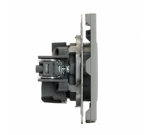 Розетка с заземлением и со шторкой, без рамки Stekker Эмили 49958