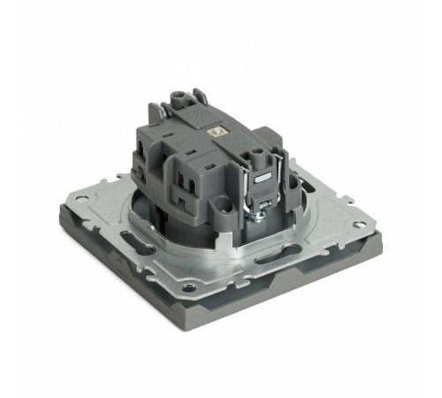 Розетка с заземлением и со шторкой, без рамки Stekker Эмили 49958