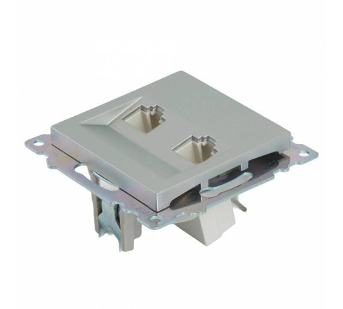 Розетка двойная Ethernet RJ-45 без рамки Stekker Катрин 50005