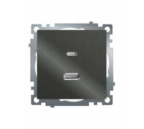 Розетка 2хUSB type A и C без рамки Stekker Катрин 50052