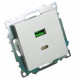 Розетка 2хUSB type A и C без рамки Stekker Катрин 50054