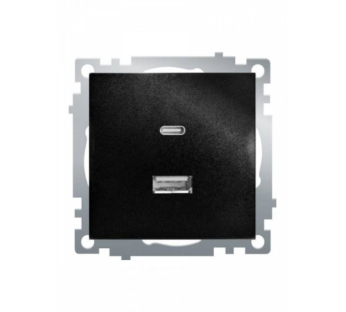 Розетка 2хUSB type A и C без рамки Stekker Катрин 50055