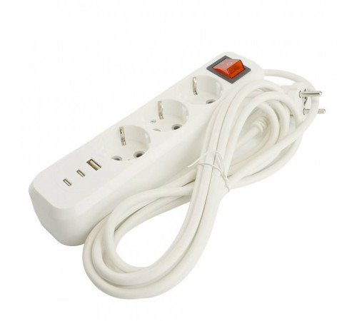 Удлинитель с выключателем Stekker Home 50136