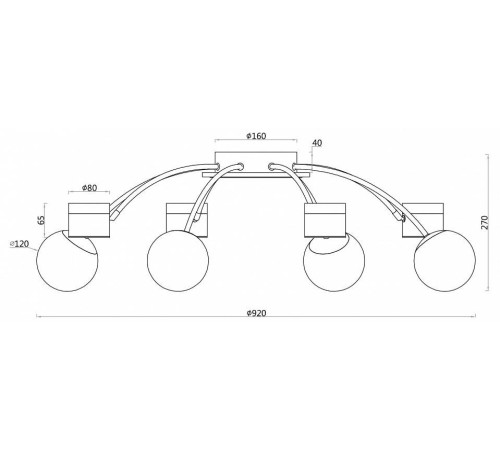 Люстра потолочная F-promo Canvas 8xE14 3096-8P