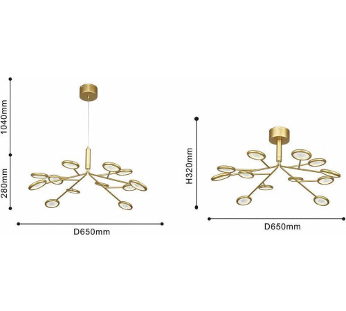 Подвесная люстра F-promo Mugs 4253-12P