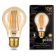 Лампа светодиодная Gauss Filament A60 E27 10 Вт 2400 K 102802010