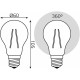 Лампа светодиодная Gauss Filament A60 E27 10 Вт 2400 K 102802010