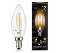 Лампа светодиодная Gauss LED Filament Candle E14 9Вт 2700K 103801109