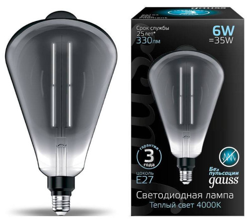 Лампа светодиодная Gauss Oversize E27 6Вт 4000K 157802205