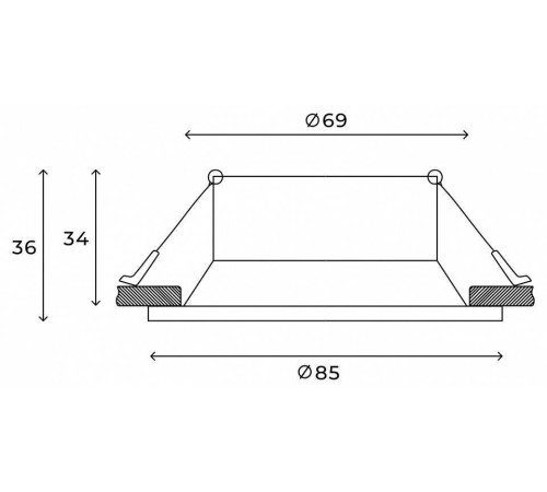 Встраиваемый светильник Hesby Lighting Sogne HSBL_0096