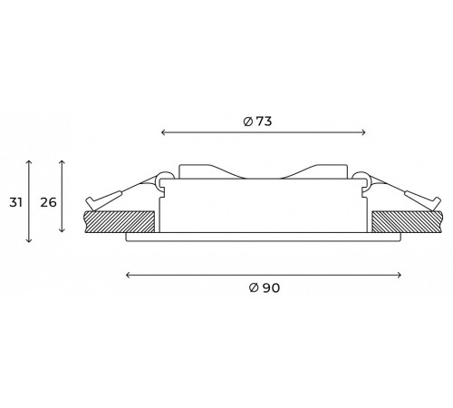 Встраиваемый светильник Hesby Lighting Harstad HSBL_0216
