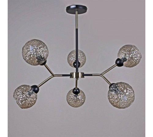 Люстра на штанге ILLUMICO IL0268-6PSQ-79 BK AB