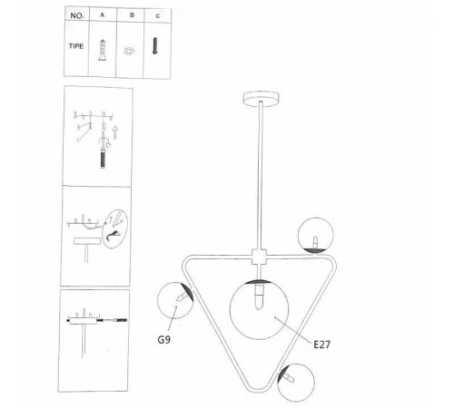 Светильник на штанге ImperiumLoft COSMOGONY COSMOGONY01