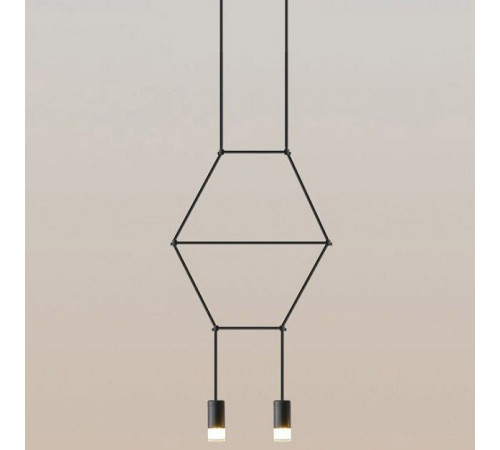 Подвесной светильник Imperiumloft Via Wireflow polyhedral Via01